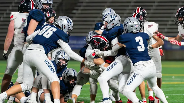 Wilsonville players in the 5A state final against Mountain View