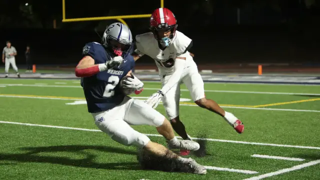 Ben Wiepert cuts upfield after a catch